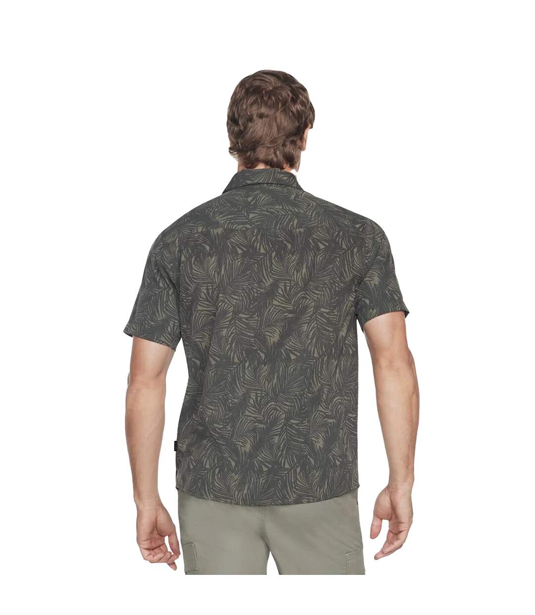 Mens Go Walk Air Printed Short-sleeved Shirt Grey Skechers-2