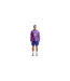 T-shirt Manches Longues Motif/style Damier Homme Bleu Roi Rose Nike-1