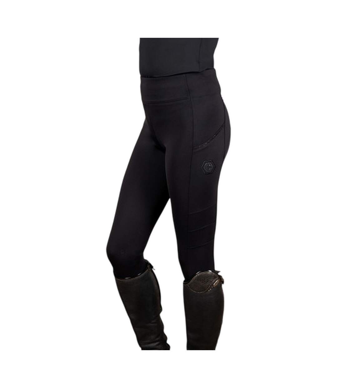 Pantalon D´équitation Style Scintillant Hamilton Femme Noir Coldstream-3
