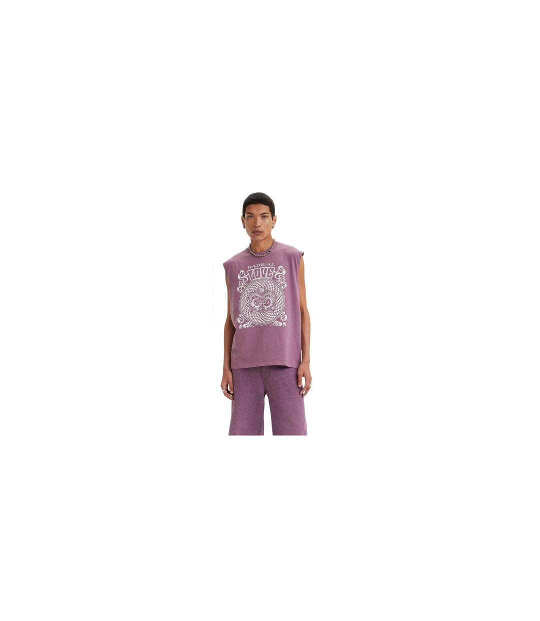 Débardeur Pride Motif/style Imprimé Graphique Homme Violet Levis-1