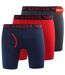 Pack Of 3  Mens Trunken Boxer Shorts  Red Kandor-2