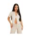 Haut Manches Courtes Femme Beige Missy Empire-1