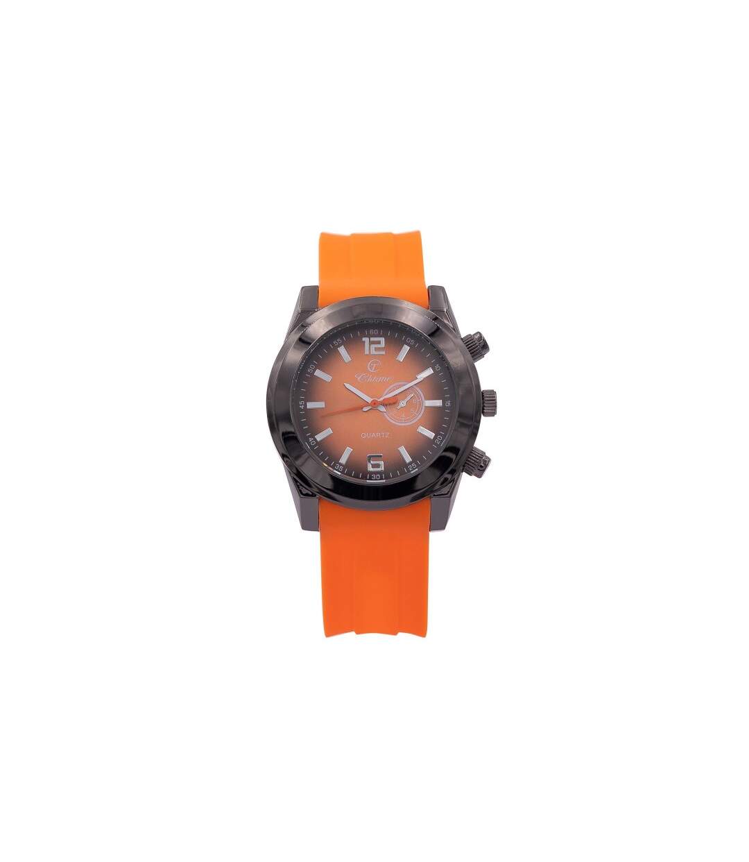 Incroyable Montre Homme Silicone Orange CHTIME