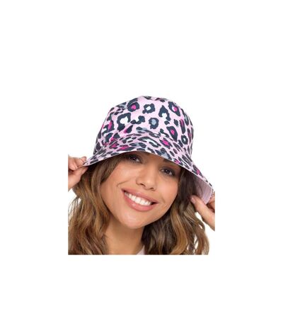 Foxbury Womens/Ladies Reversible Animal Print Bucket Hat ()