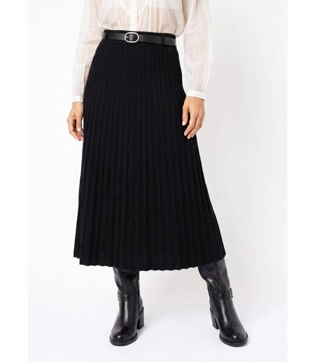 Jupe longue en maille lourde avec ceinture