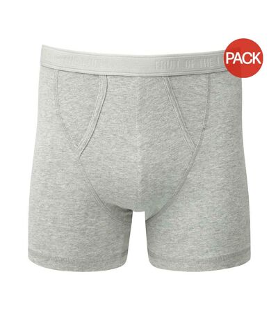 Boxers classic homme gris clair chiné Fruit of the Loom