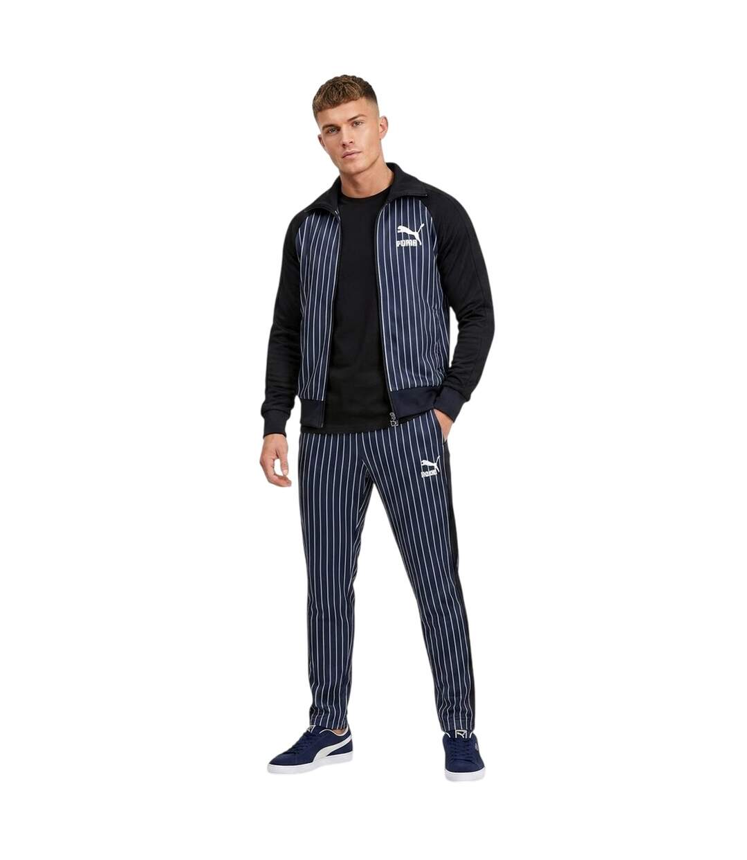 Mens Raglan Track Jacket Black Puma-1