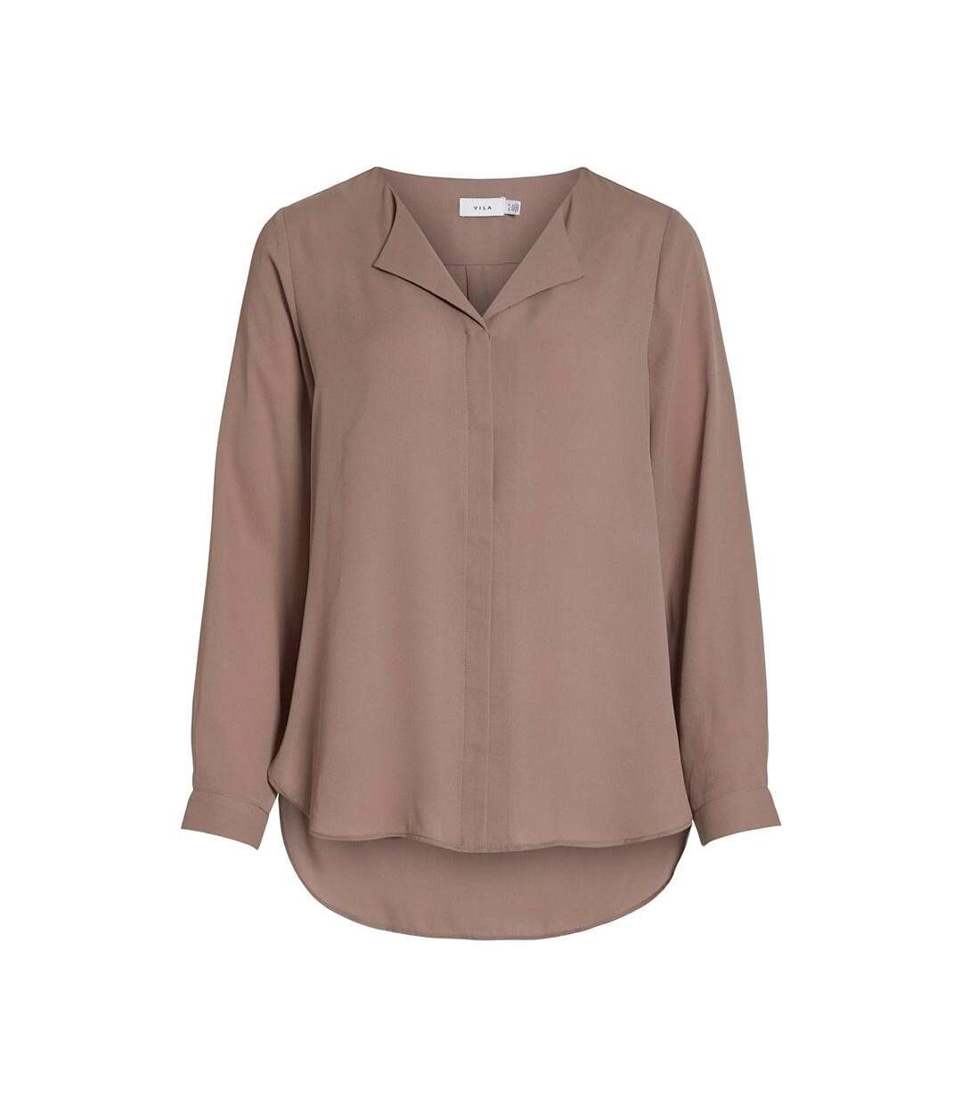 Blouse marron femme vila lucy - m-1