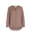 Blouse marron femme vila lucy - m-1