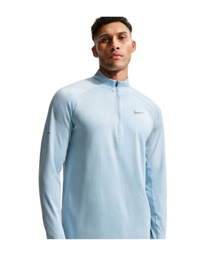 Mens Stride Running Top Blue Nike