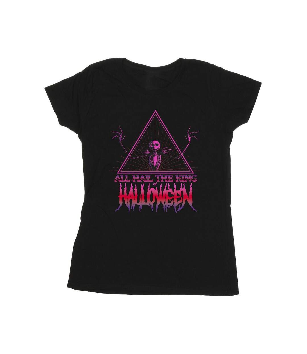Disney Femme/Les femmes Le cauchemar avant Noël Halloween King T-Shirt en coton (Noir) - UTBI35733-1