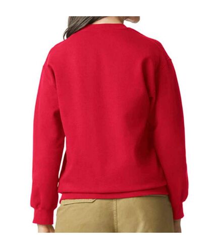 Mens softstyle midweight sweatshirt red Gildan