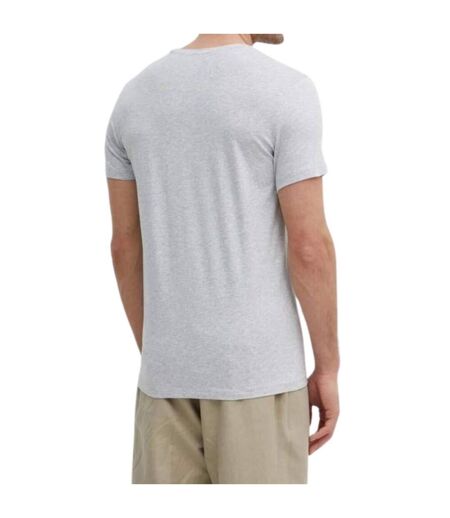 Mens Chest Logo T-shirt Grey Guess