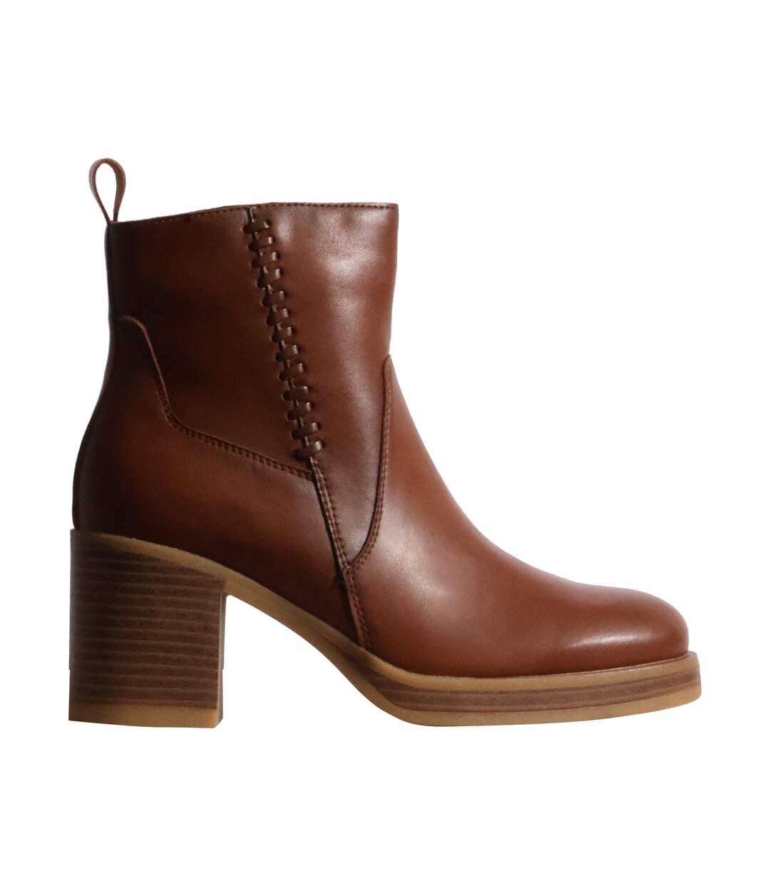 Bottines à Talon Cuir The Divine Factory Alénoa-2