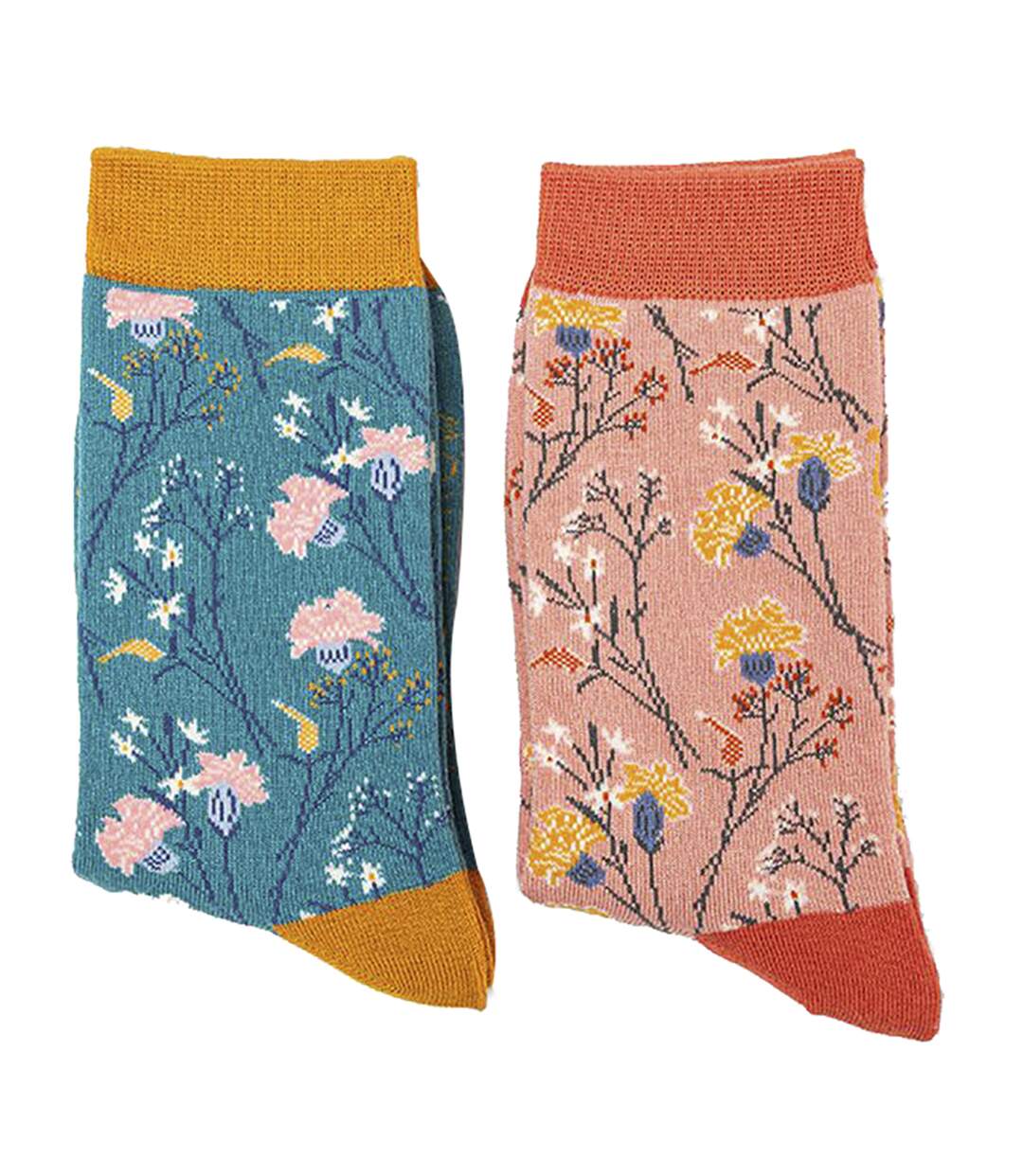 2 Pack Ladies Bamboo Socks for Mum in Gift Box-5