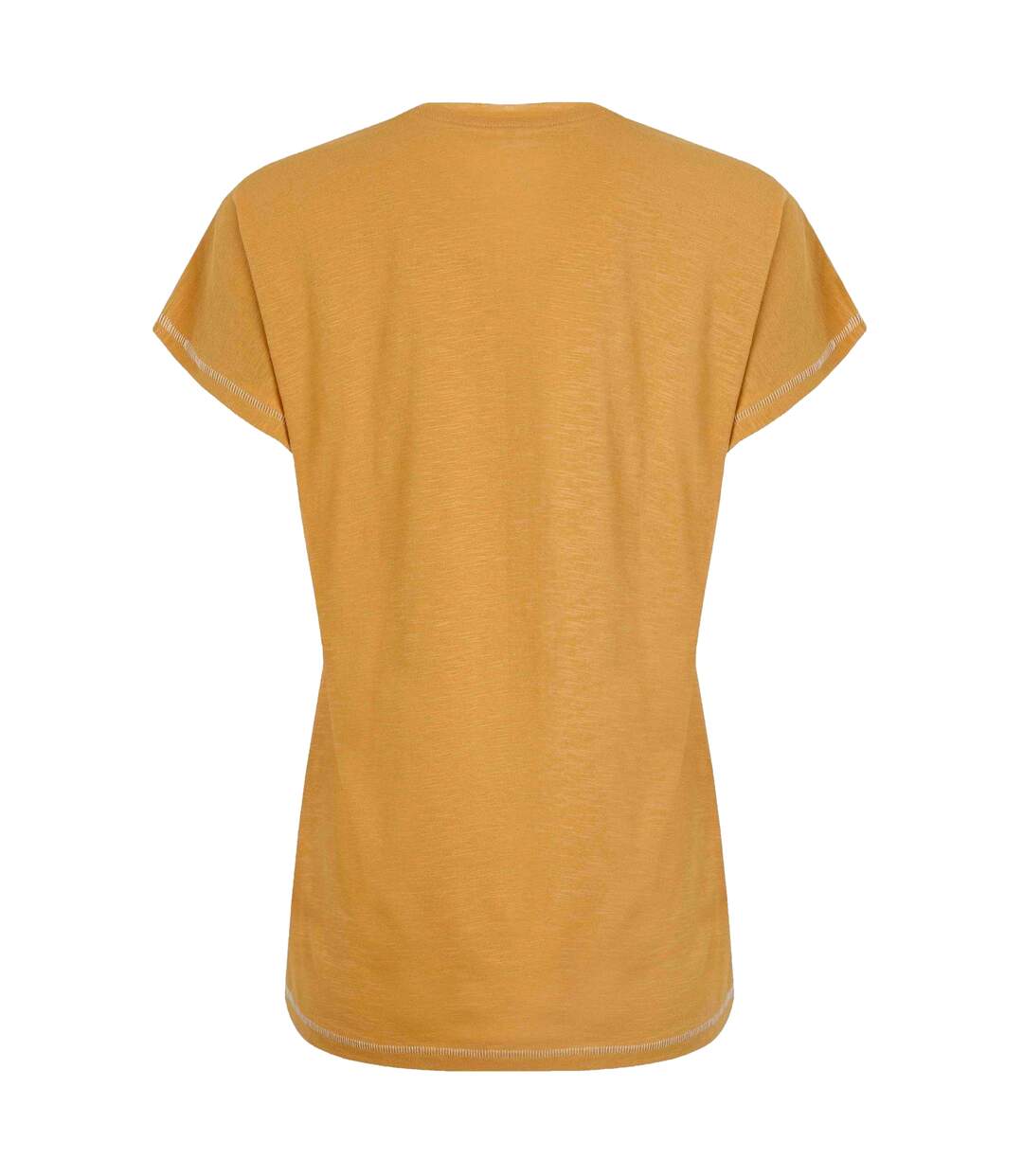 Womens/ladies fern bee organic cotton t-shirt deep amber Weird Fish-2