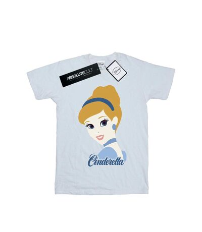 Disney Princess Womens/Ladies Cinderella Silhouette Cotton Boyfriend T-Shirt (White)