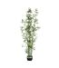 Plante Artificielle en Pot Bambou 183cm Vert & Noir-1