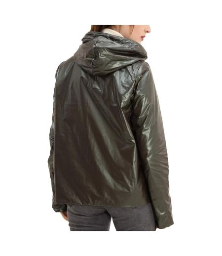 Veste imperméable kaki femme laura jo mi-saison court