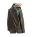 Veste imperméable kaki femme laura jo mi-saison court-2