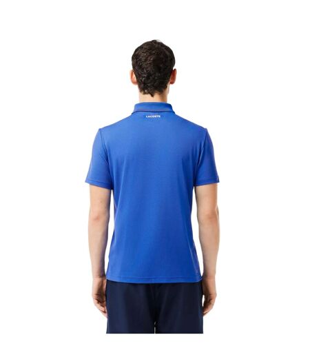 Mens Novak Djokovic Fan Regular Tennis Polo Shirt Blue Lacoste