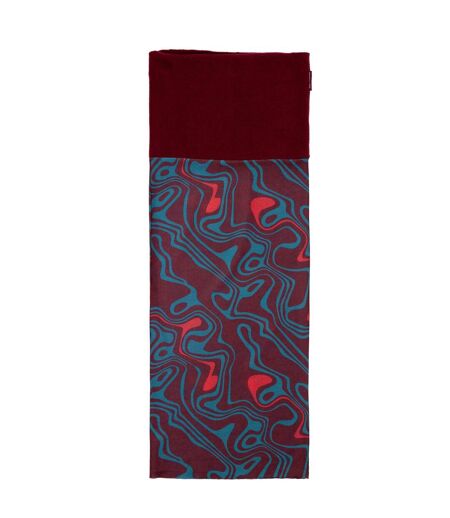 Womens/ladies rindell neckwarmer one size dark cherry print Trespass