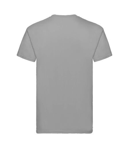 Fruit Of The Loom Mens Super Premium Short Sleeve Crew Neck T-Shirt (Zinc) - UTBC333