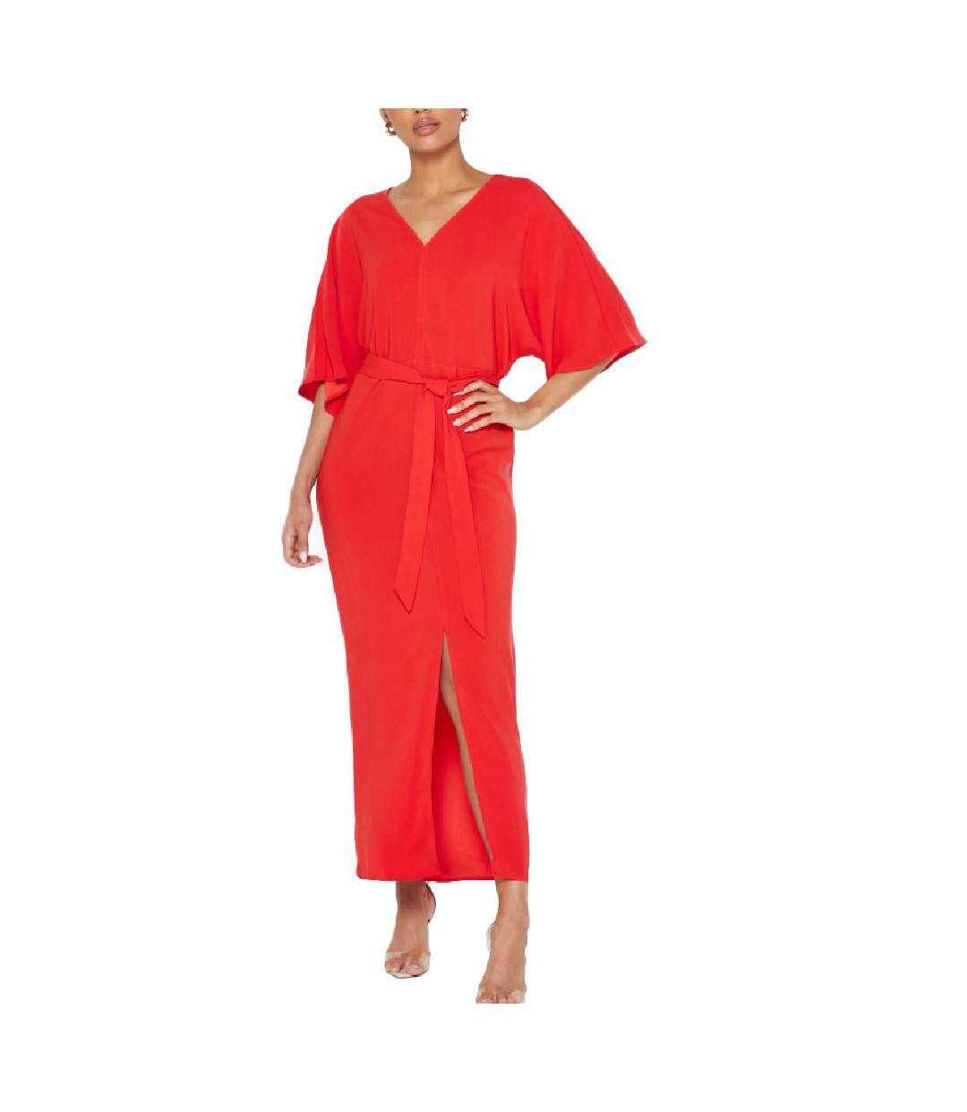 Robe longue Rouge Femme Vila Milena - 34-1