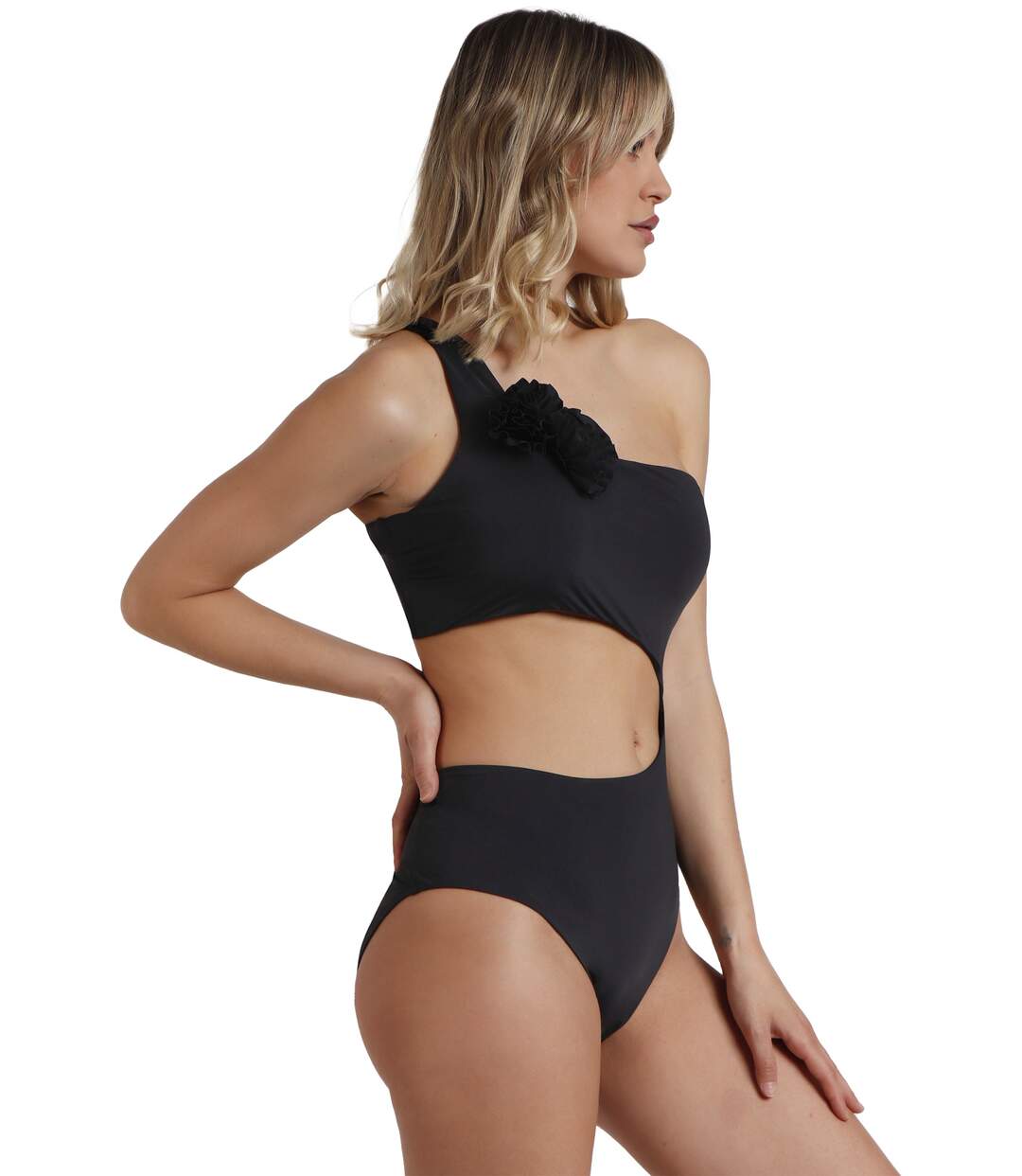 Maillot de bain 1 pièce asymétrique préformé Beach Style Admas-2