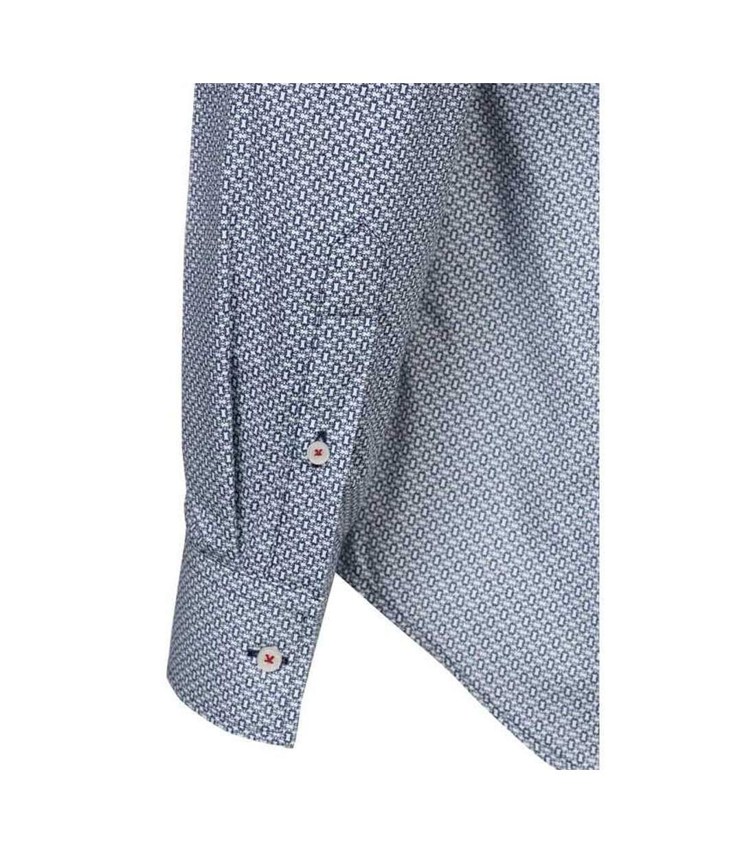 Chemise Moscow Homme Bleu Noir Di Selentino-3