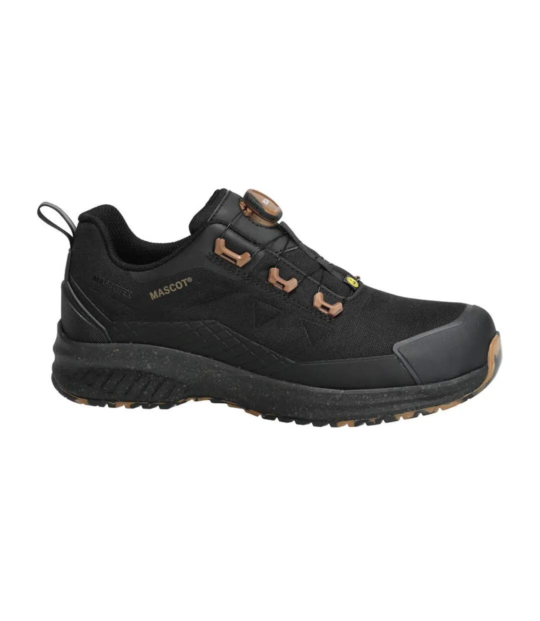 Mens Footwear Customised Logo Safety Shoes Black Mascot-4