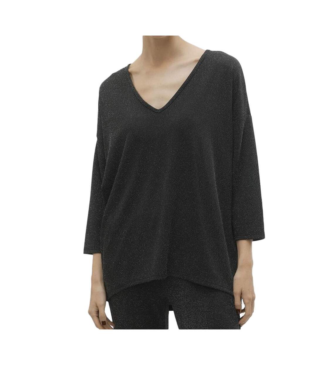 Blouse  Noir Femme Vero Moda Kanva 3/4 - L-1