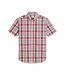 Mens Classic Checked Shirt Bordeaux Ben Sherman-2