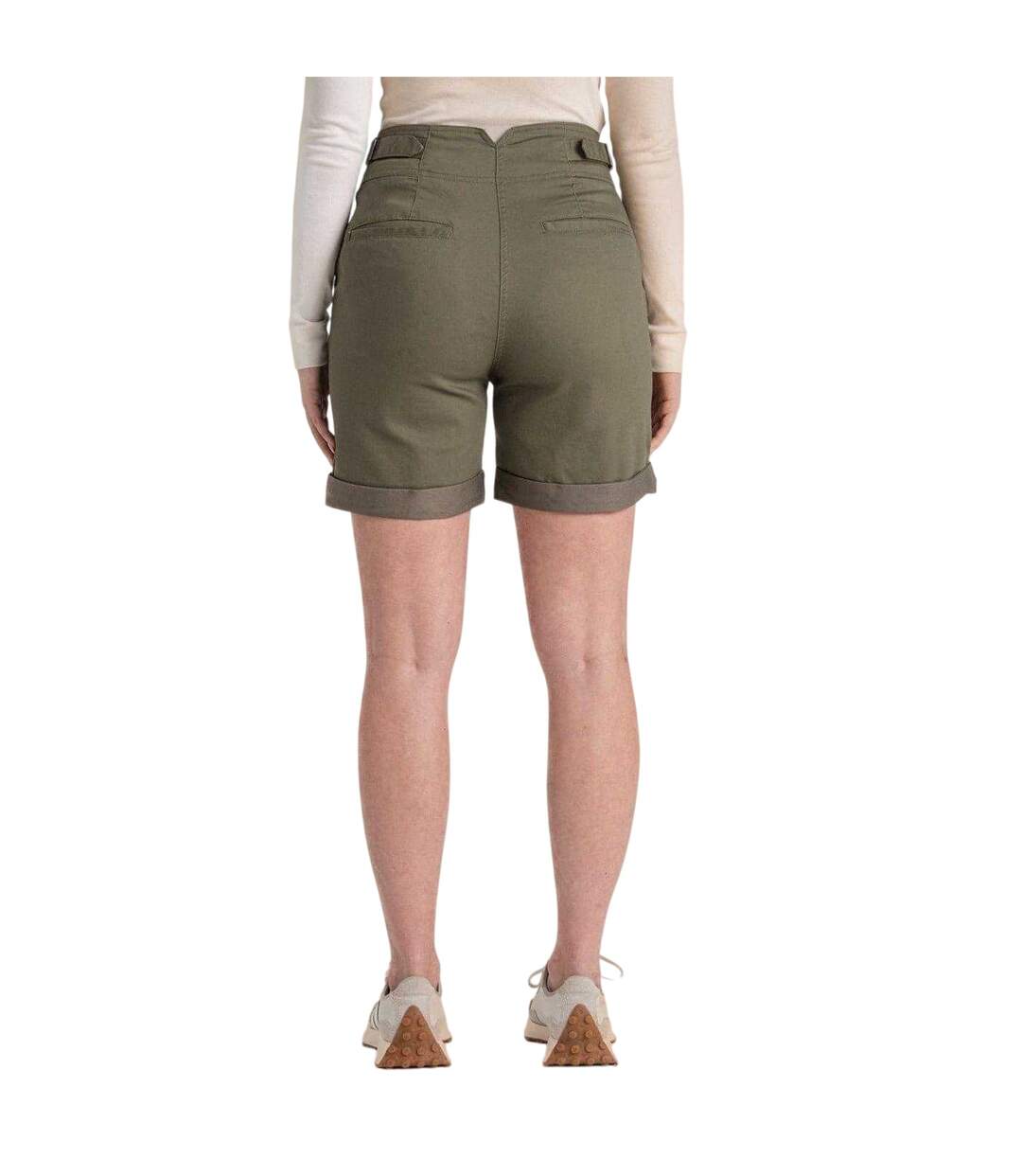 Womens/ladies Araby Tailored Walking Shorts Wild Olive Craghoppers-3