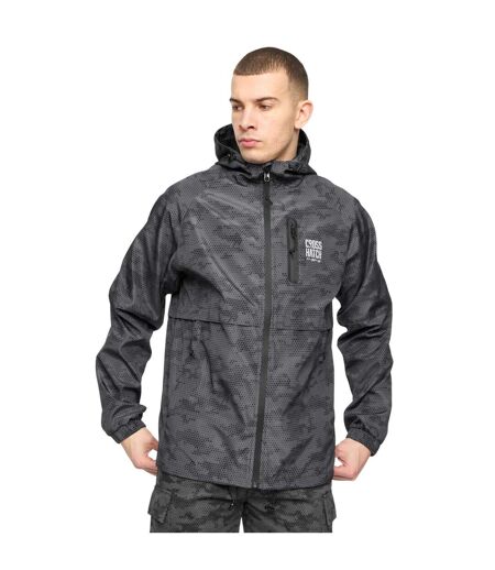 Veste Style Imprimé Intégral Janscore Homme Gris Crosshatch