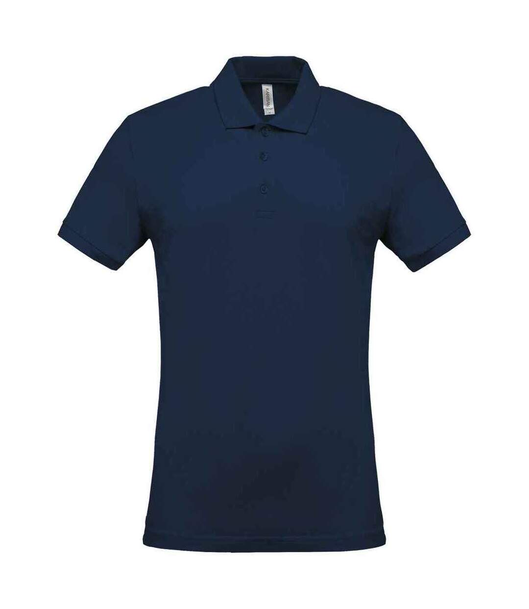 Mens pique polo shirt navy Kariban