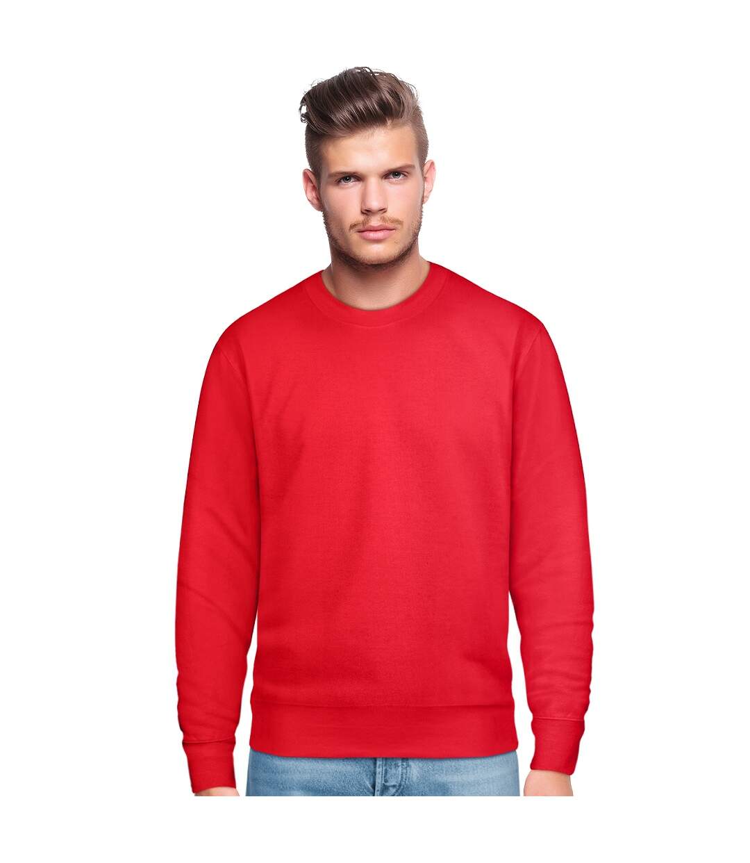 Sweat homme rouge Casual Classics-4