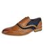 Roamers - Chaussures OXFORDS en cuir - Homme (Marron / bleu) - UTDF1654