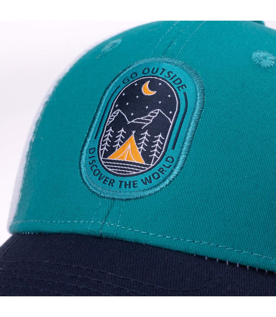 Casquette Trucker Climber Garçon Turquoise Vif Bleu Marine Bejo-3