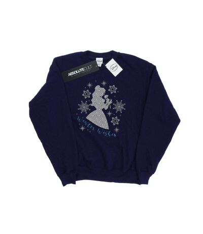 Disney Princess - Sweat BELLE WINTER SILHOUETTE - Femme (Bleu marine) - UTBI10244