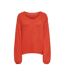 Pull orange femme jdy dinea-1