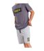 Men's short-sleeved and round neck pajamas MUEH0352