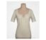 Tee-shirt MAYFLOWER DAMOCLES2 beige à lacets : l'élégance des manches 3/4-3