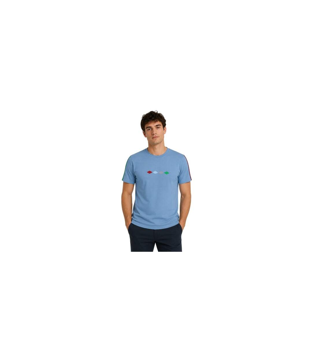 Mens Harlequins F.c. Crew Neck T-shirt Arctic Ice Castore-1