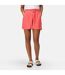 Womens/ladies Sabela Tie Belt Shorts Peach Regatta-3