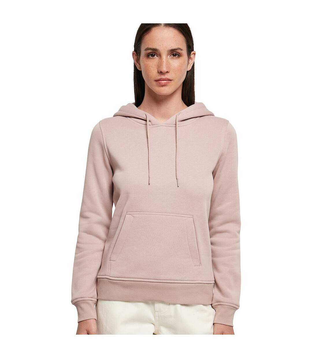 Womens heavy hoody/sweatshirt dusky rose Build Your Brand