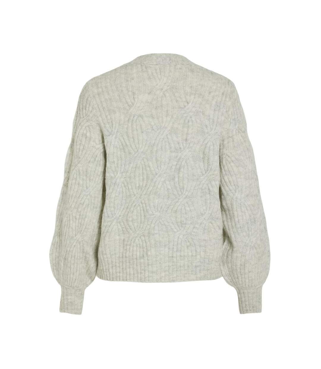 Gilet gris clair femme vila viella-2