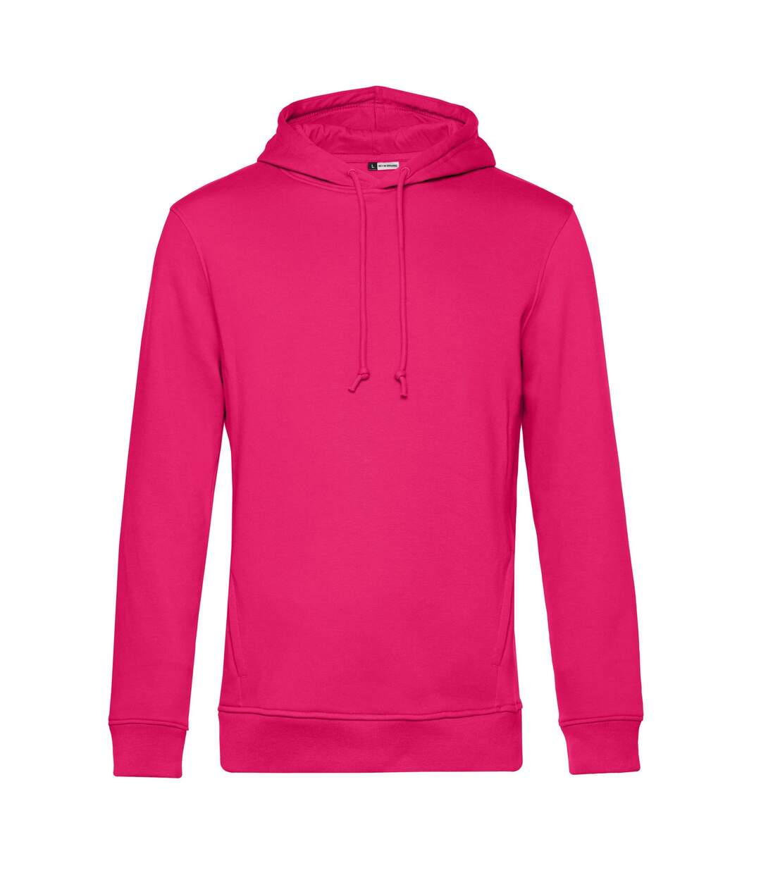 Sweat à capuche homme rose magenta B&C-1