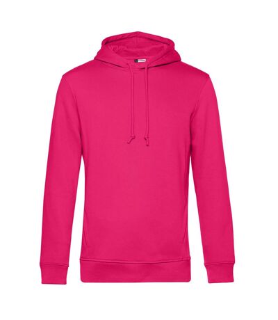 Sweat à capuche homme rose magenta B&C