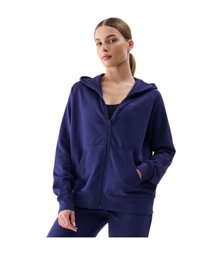 Veste À Capuche F1763 Femme Bleu Marine 4F